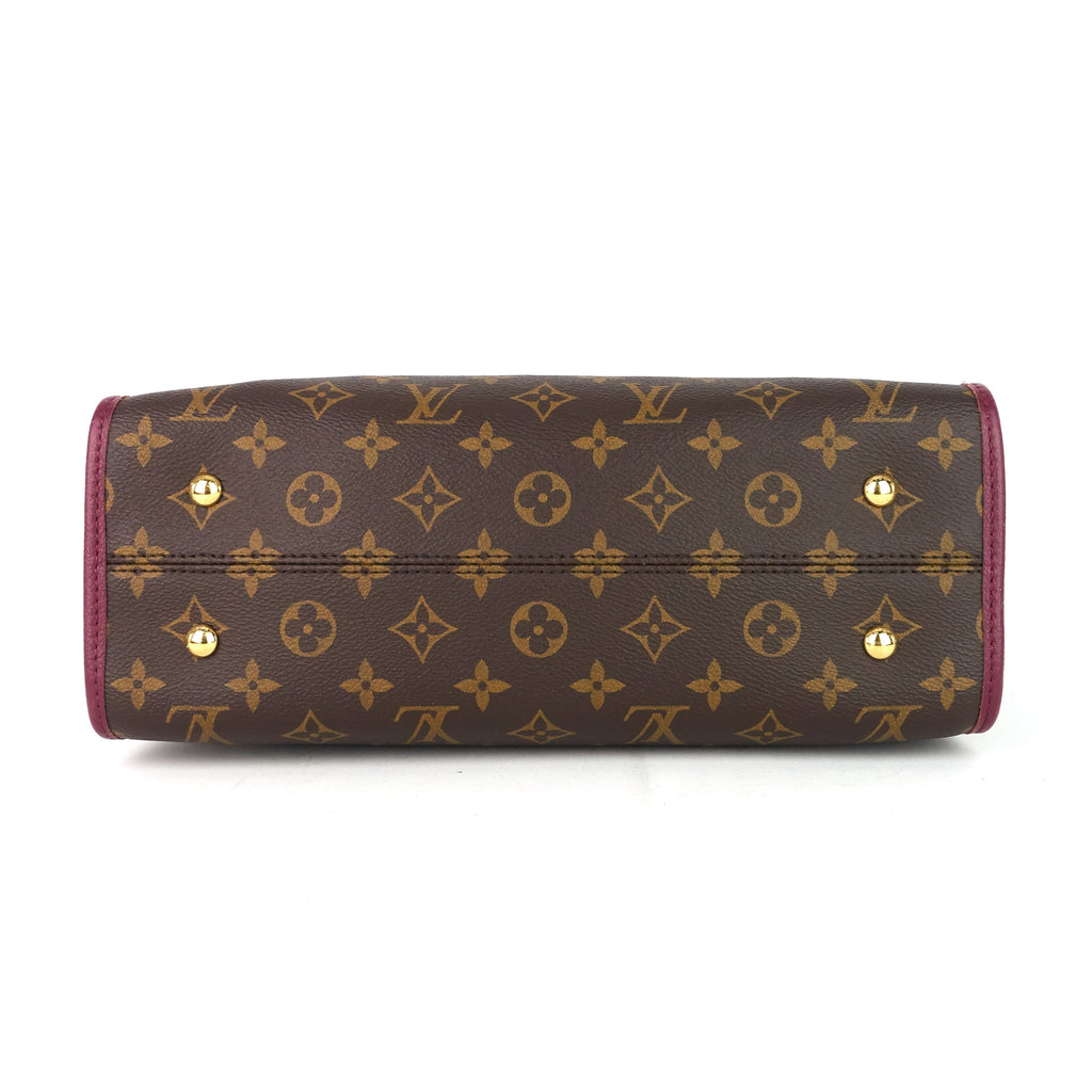 Louis Vuitto Popincourt PM Monogram Canvas Raisin Tote Bag
