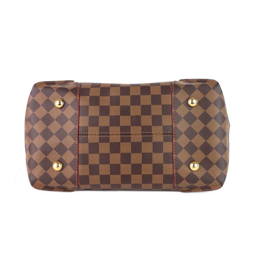 Louis Vuitto Caissa MM Damier Ebene Canvas Tote Bag