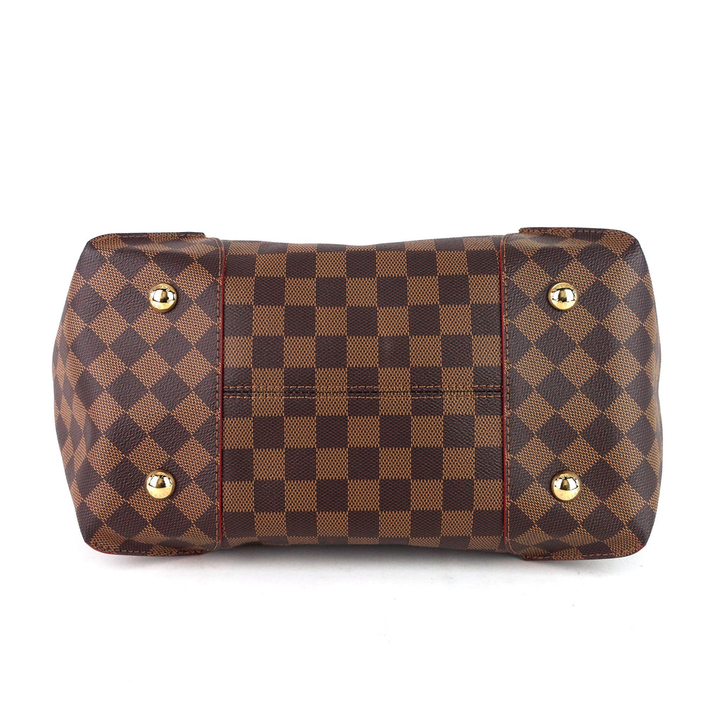 Louis Vuitto Caissa MM Damier Ebene Canvas Tote Bag