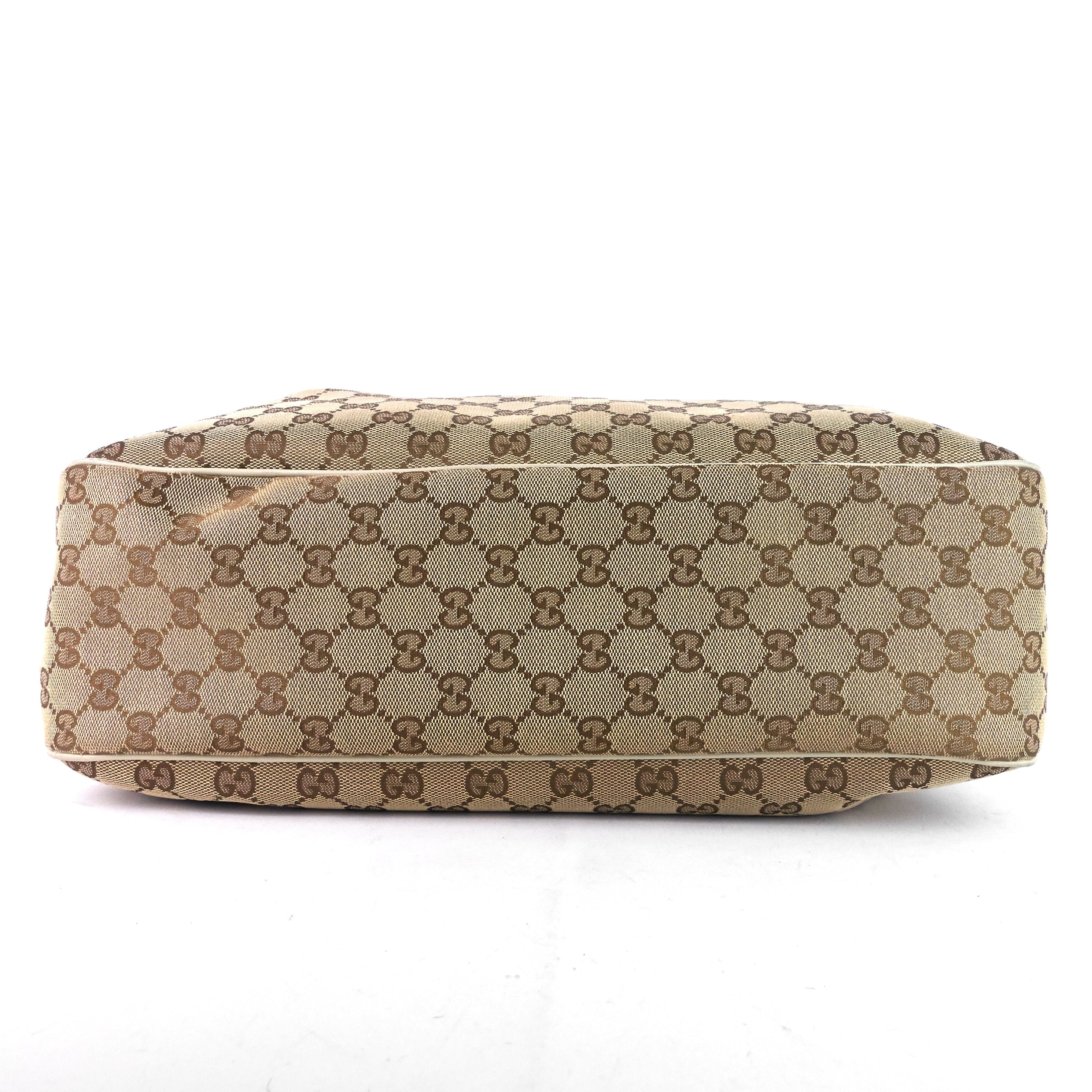 Gucci Sukey GG Canvas Zipped Pocket Tote Bag