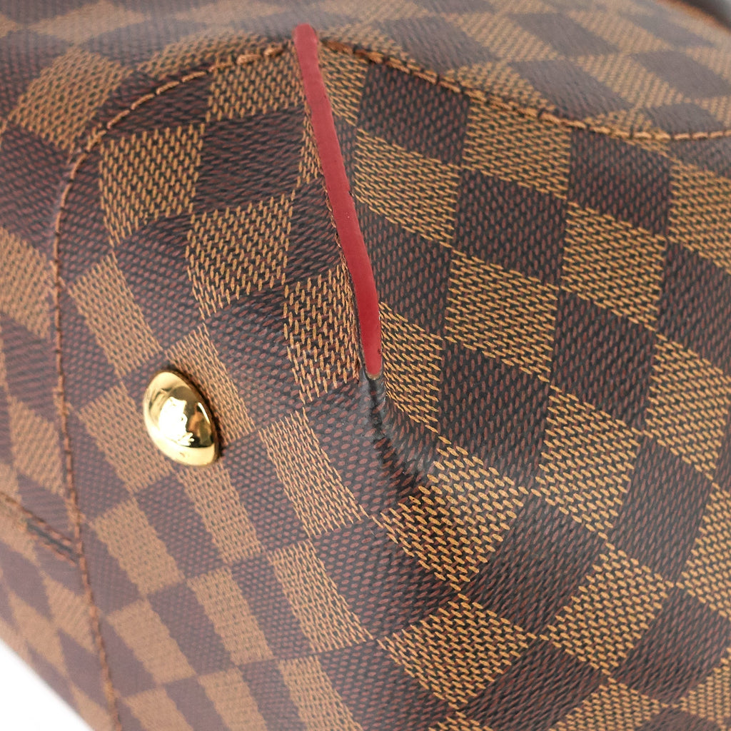 Louis Vuitto Caissa MM Damier Ebene Canvas Tote Bag