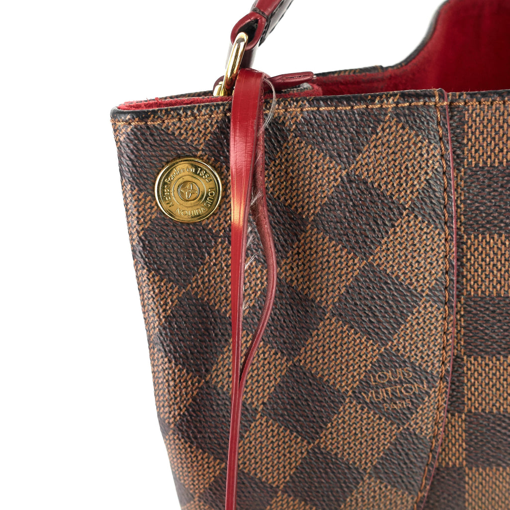 Louis Vuitto Caissa Damier Ebene Canvas Tote Bag