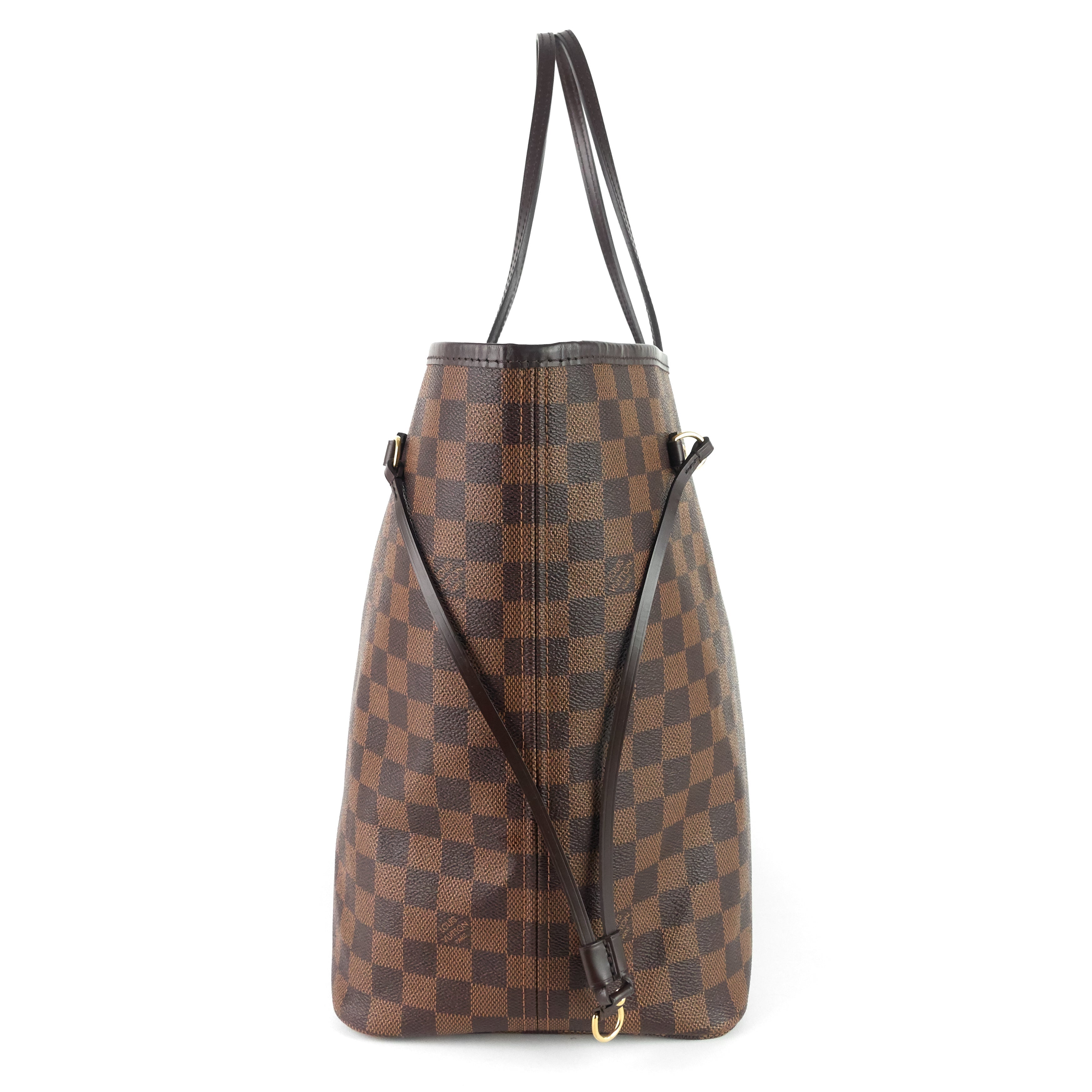 Louis Vuitto Neverfull GM with Pouch Damier Ebene Tote Bag