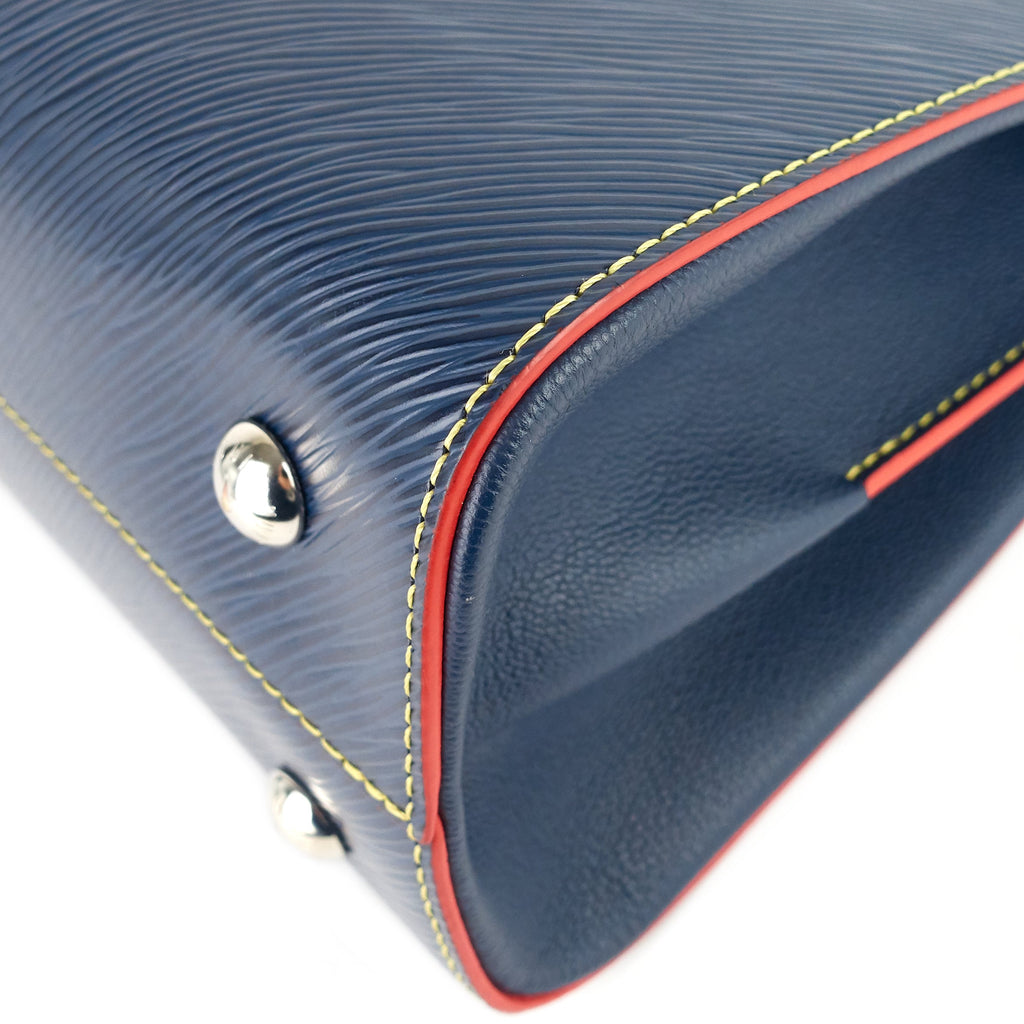 Louis Vuitto Twist Blue Epi Leather Tote Bag