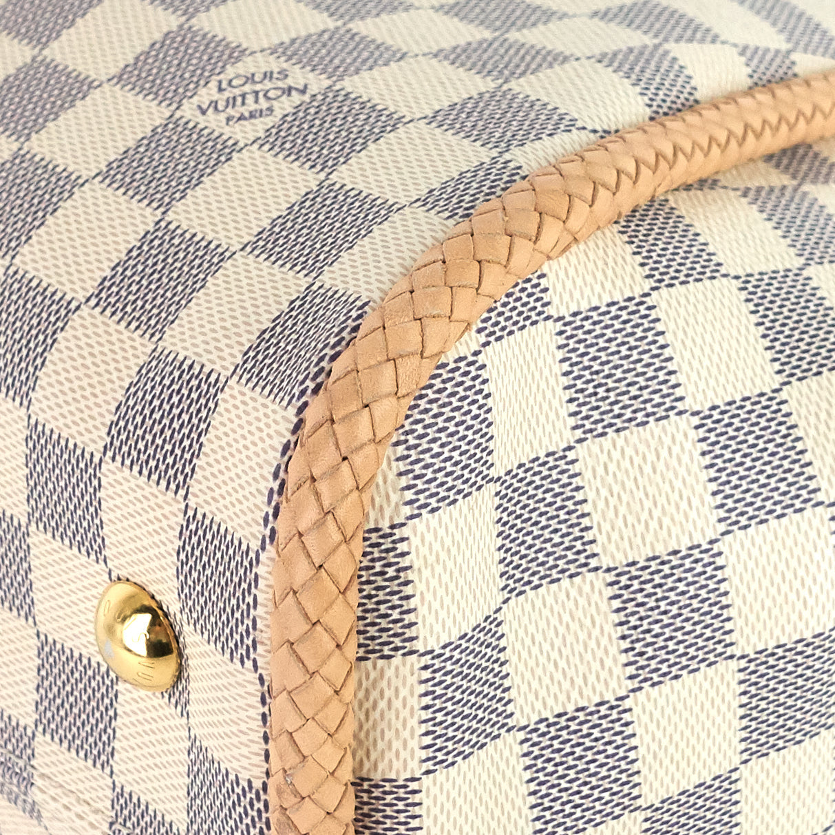 Louis Vuitto Propriano Damier Azur Canvas Tote Bag
