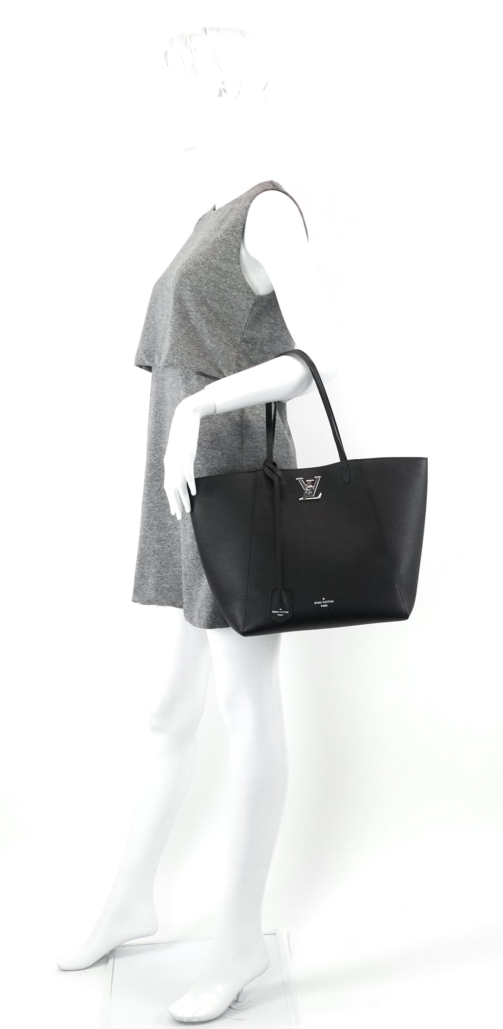 Louis Vuitto LockMe Cabas Calfskin Leather Tote Bag