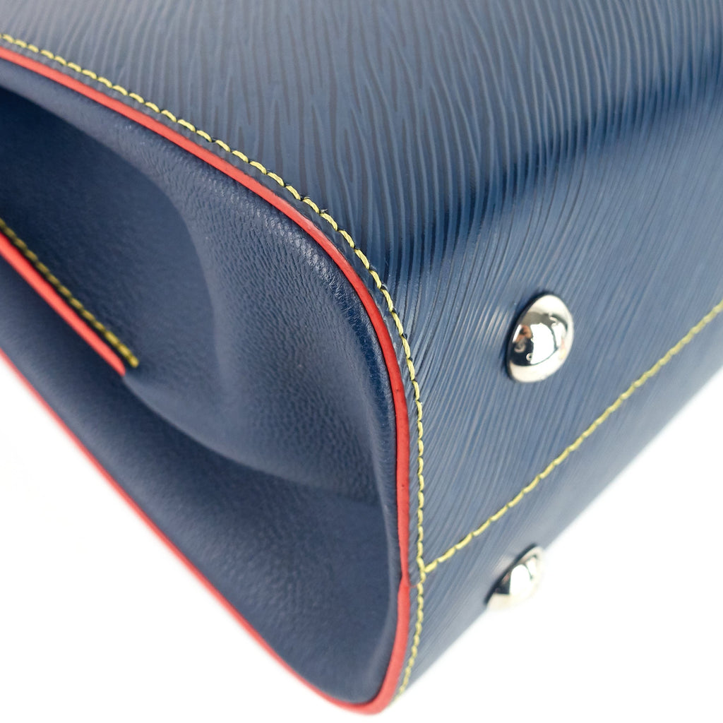Louis Vuitto Twist Blue Epi Leather Tote Bag