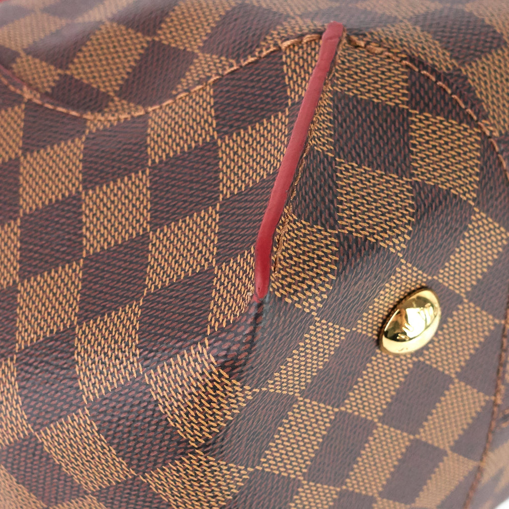Louis Vuitto Caissa MM Damier Ebene Canvas Tote Bag