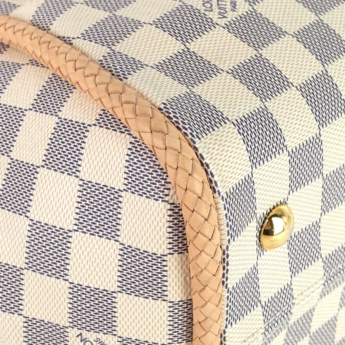 Louis Vuitto Propriano Damier Azur Canvas Tote Bag