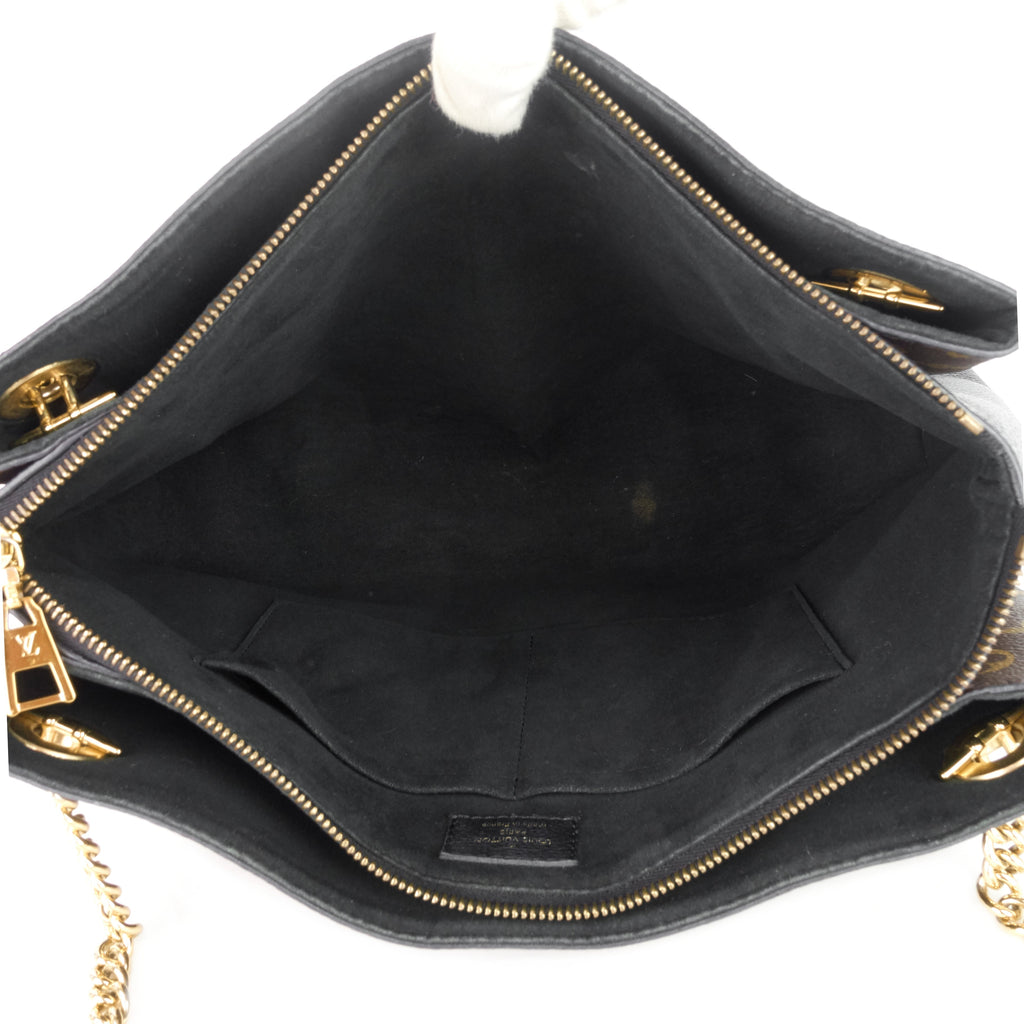 Louis Vuitto Surène MM Monogram Canvas and Calfskin Leather Tote Bag