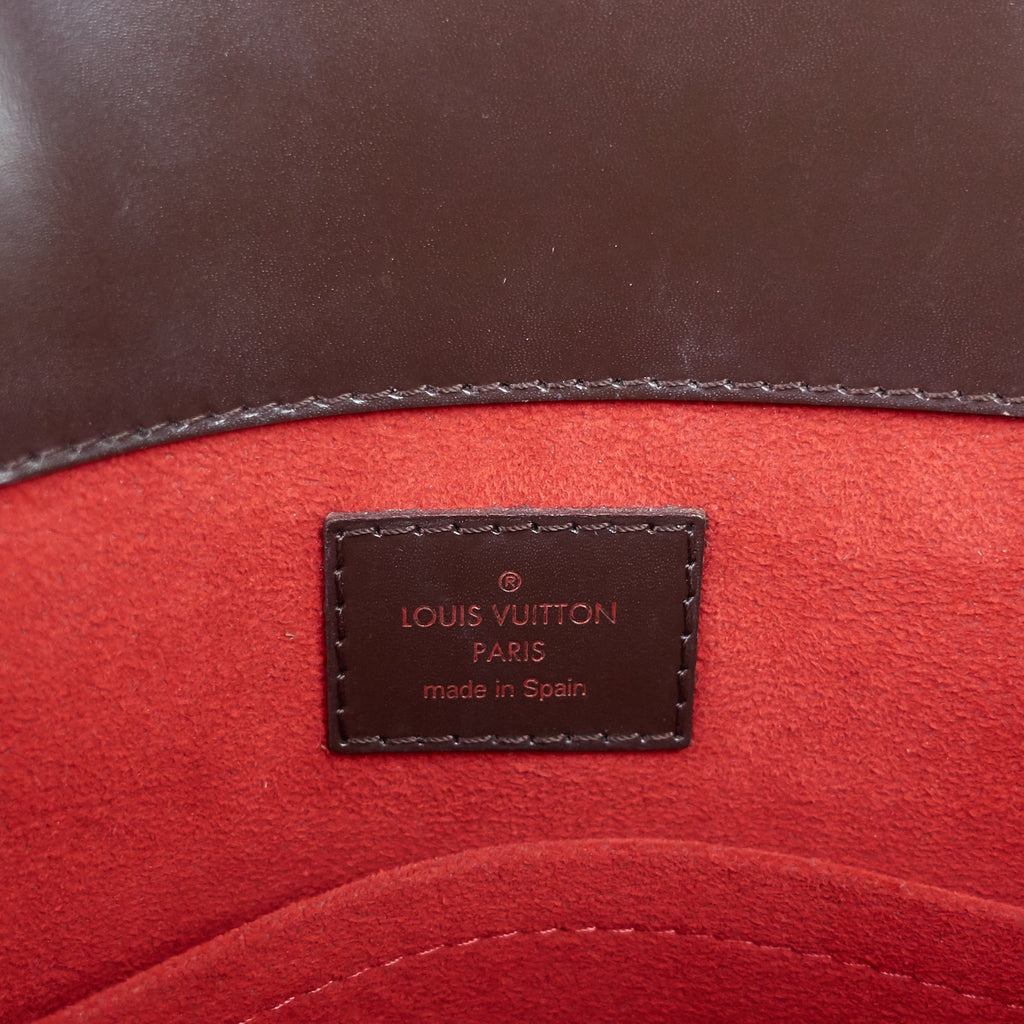Louis Vuitto Rivoli MM Damier Ebene Canvas Tote Bag
