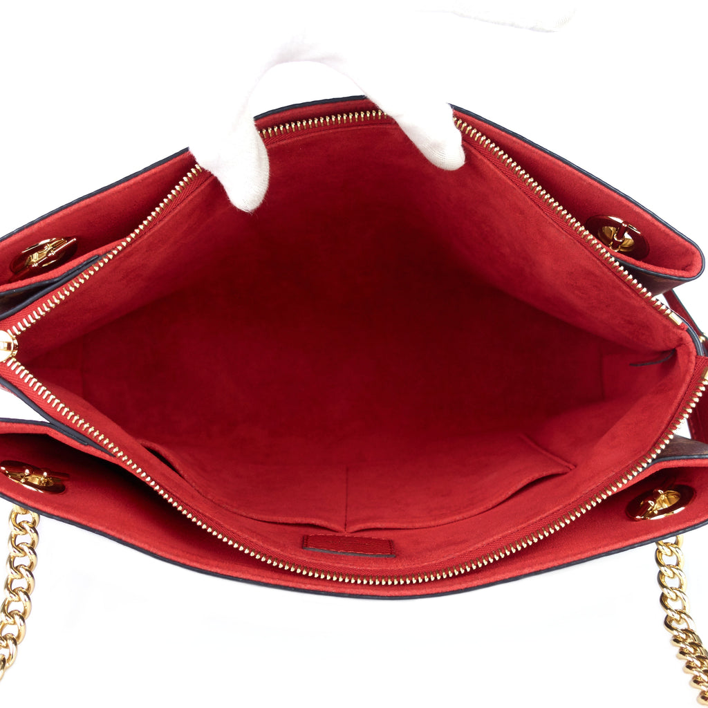 Louis Vuitto Surène MM Monogram Canvas and Calfskin Leather Tote Bag