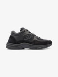 Chanel CC Runners  Black Suede EU 39.5 UK 6.5