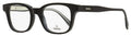 Omega Rectangular Eyeglasses OM5004H 001 Black/Crystal 52mm 5004 Black Crystal