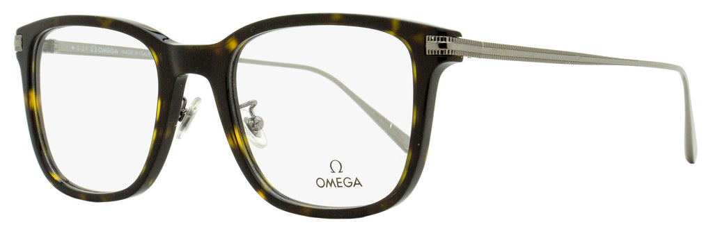 Omega Square Eyeglasses OM5005H 052 Havana/Palladium 54mm Havana Palladium
