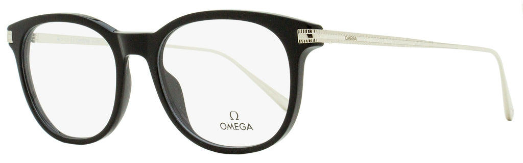 Omega Pantos Eyeglasses OM5013 001 Black/Palladium 53mm Black Palladium