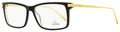 Omega OM5014 Rectangular Eyeglasses 005 Black/Gold 58mm Black Gold