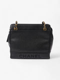Chanel Vintage CC Tote Black Caviar Leather