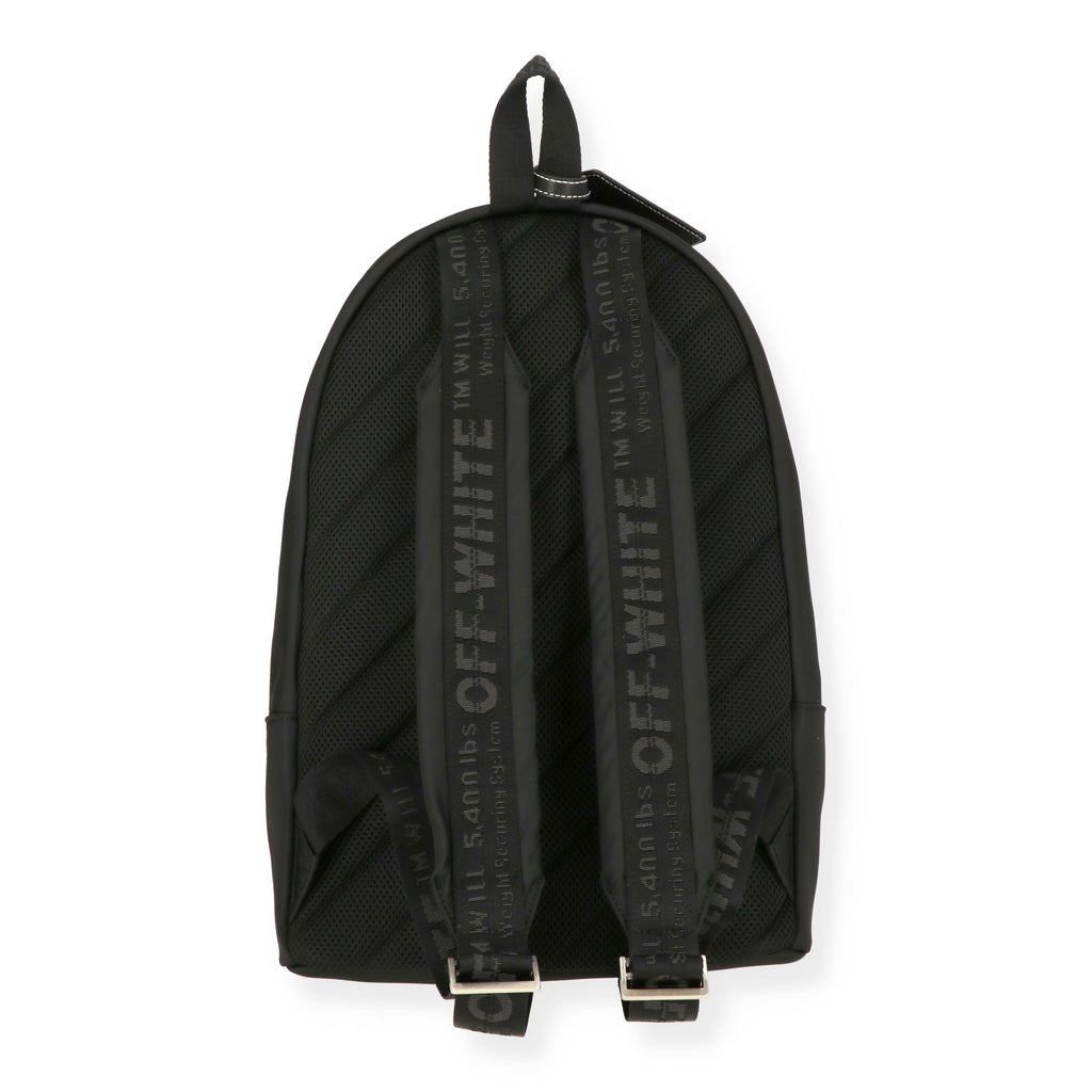 Off White Mens Black Backpack