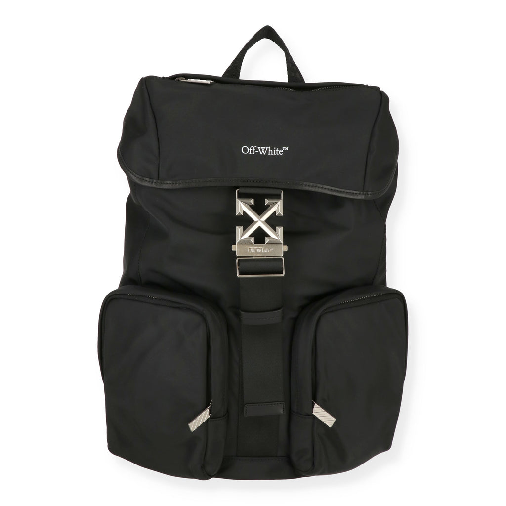 Off White Mens Black Backpack