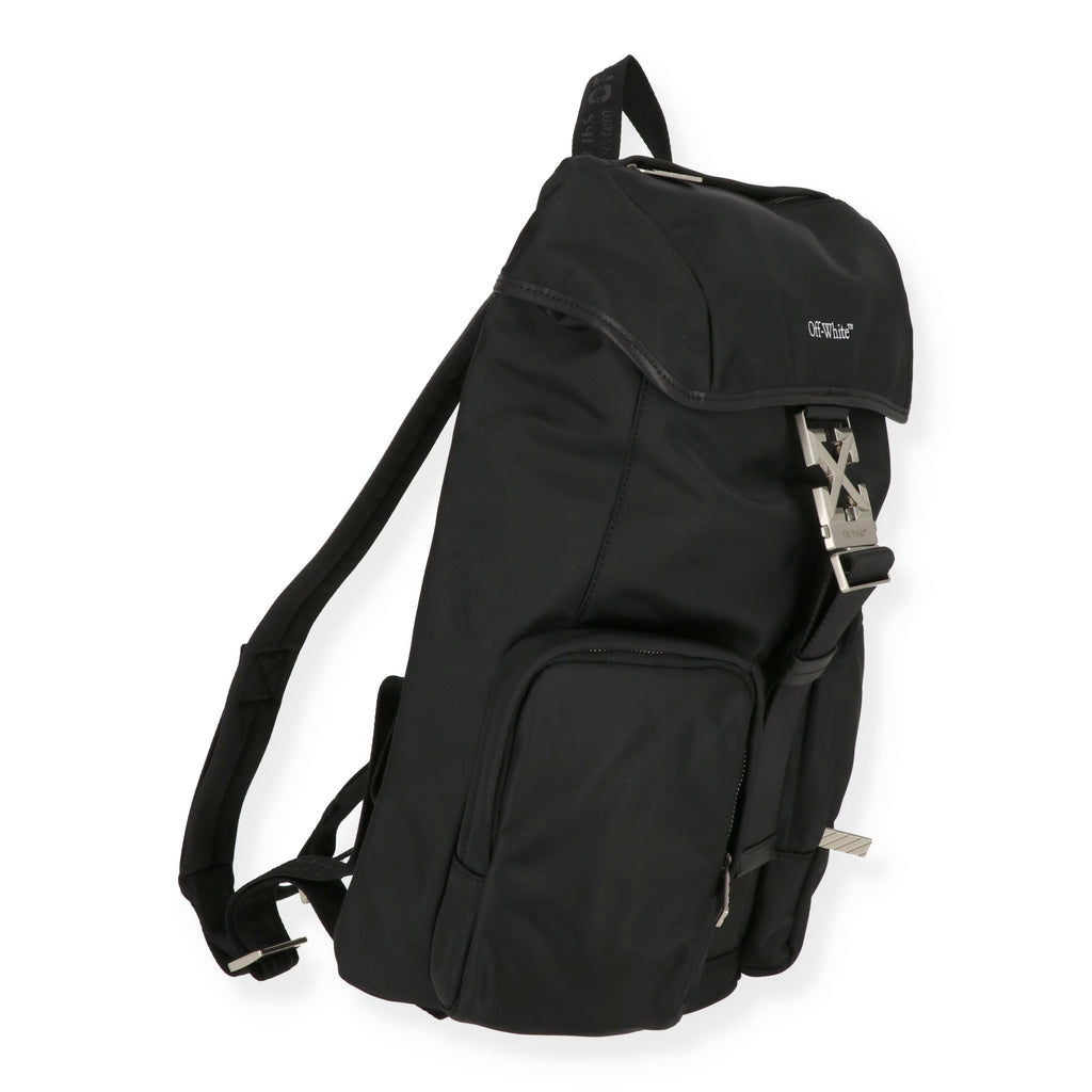 Off White Mens Black Backpack