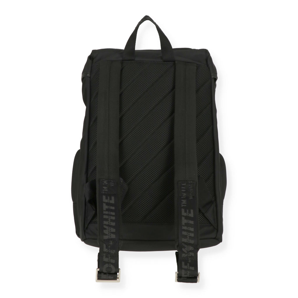Off White Mens Black Backpack