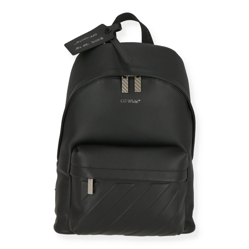 Off White Mens Black Backpack