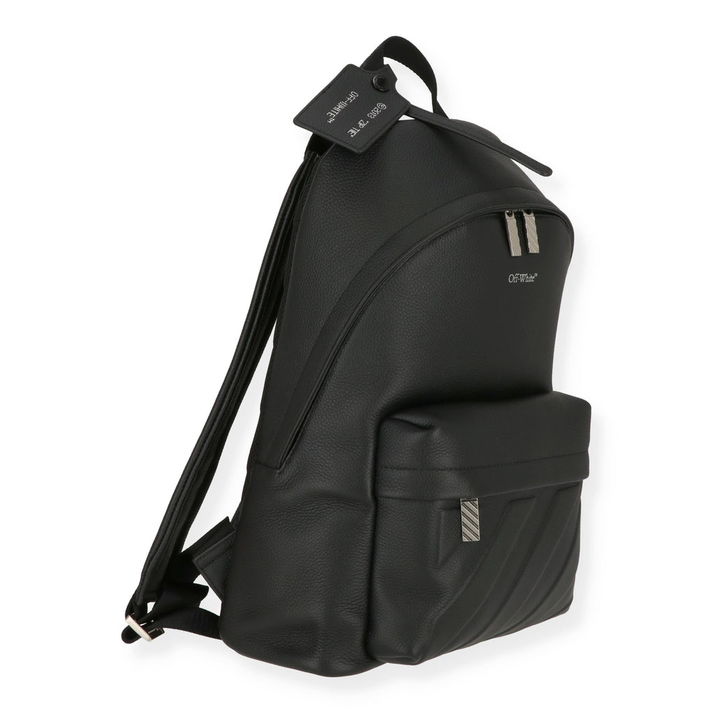 Off White Mens Black Backpack