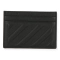 Off White Mens Black Card Holder