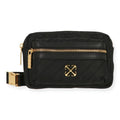 Off White Womens Black Beltbag