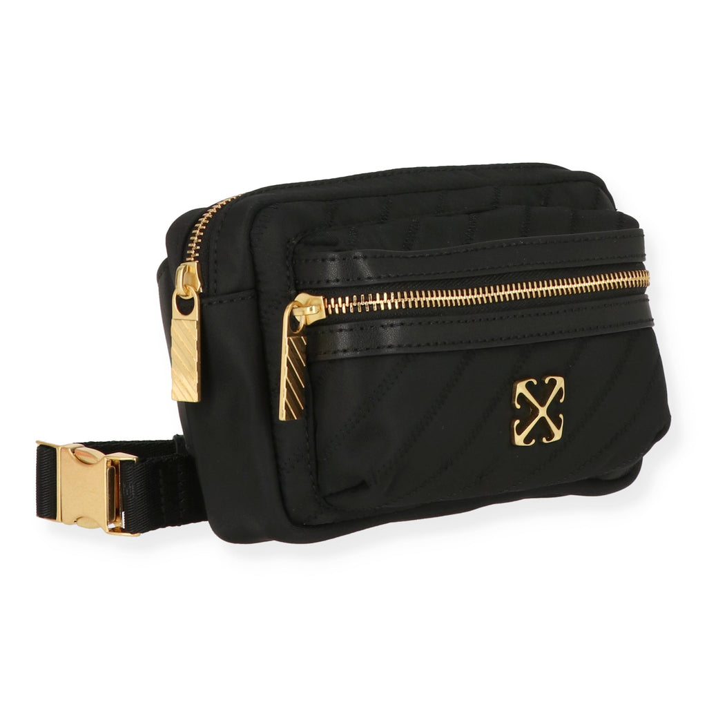 Off White Womens Black Beltbag