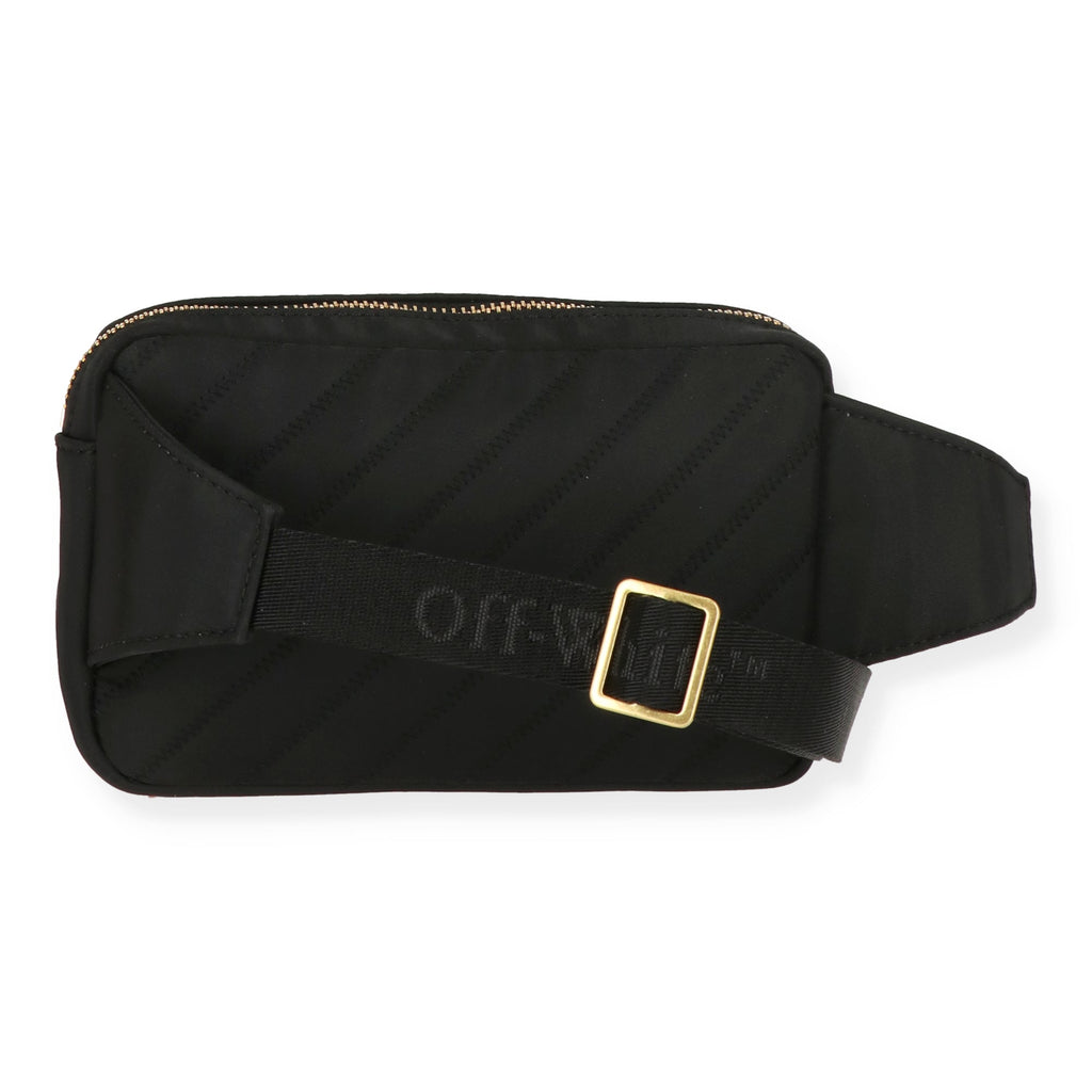 Off White Womens Black Beltbag