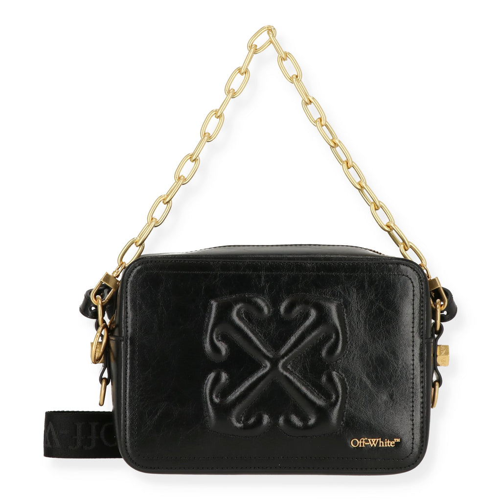 Off White Womens Black Crossbody