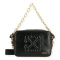 Off White Womens Black Crossbody