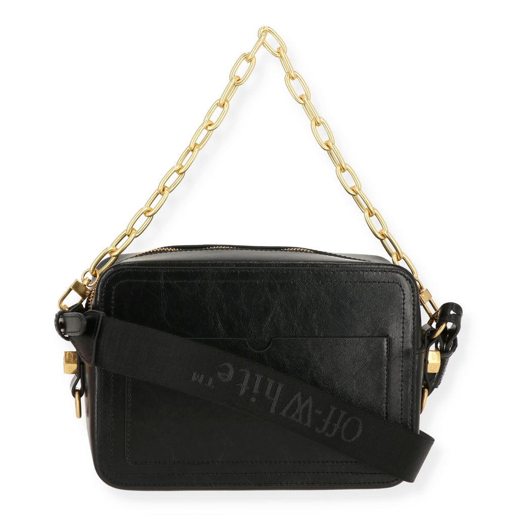 Off White Womens Black Crossbody