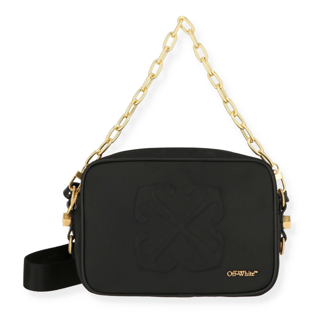 Off White Womens Black Crossbody