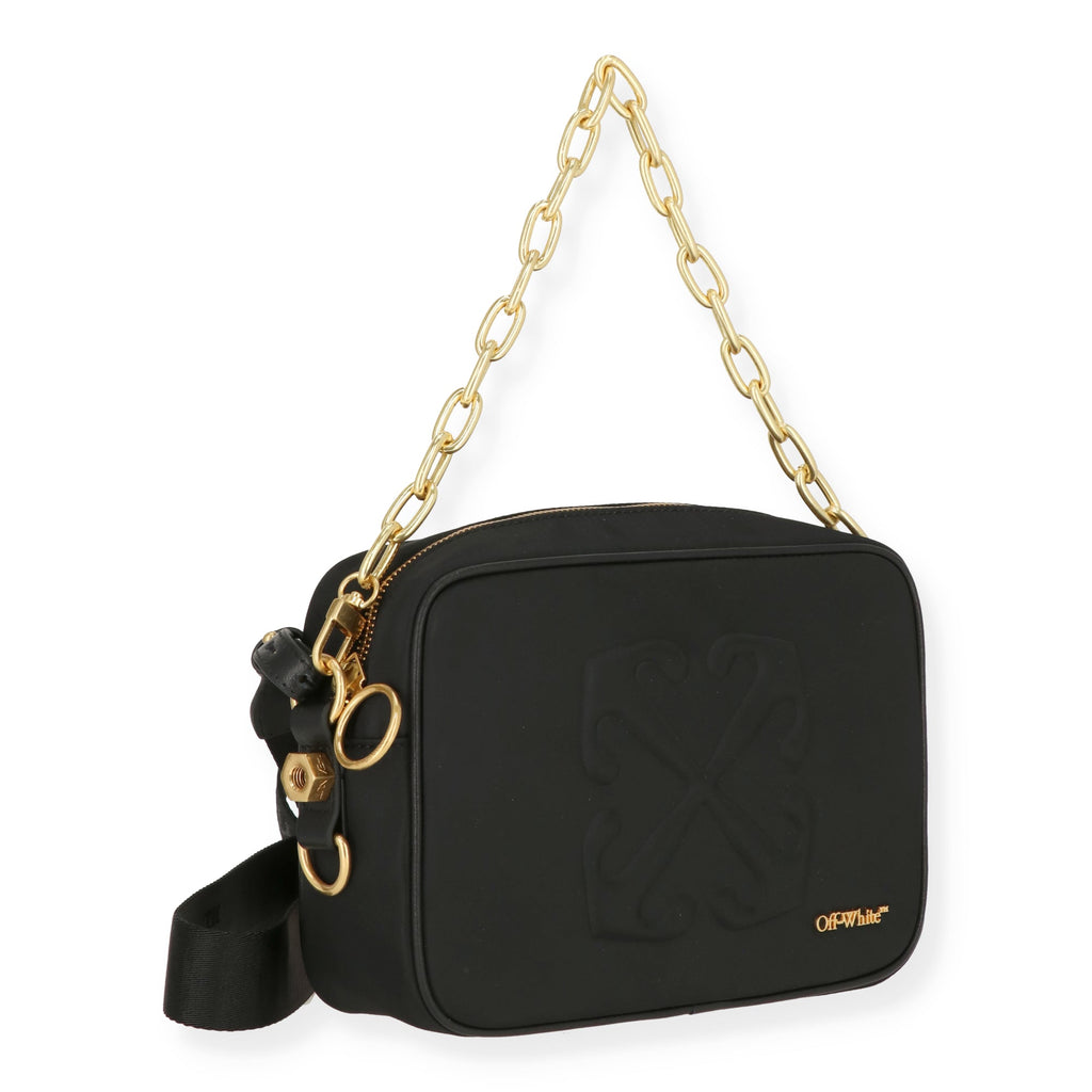 Off White Womens Black Crossbody