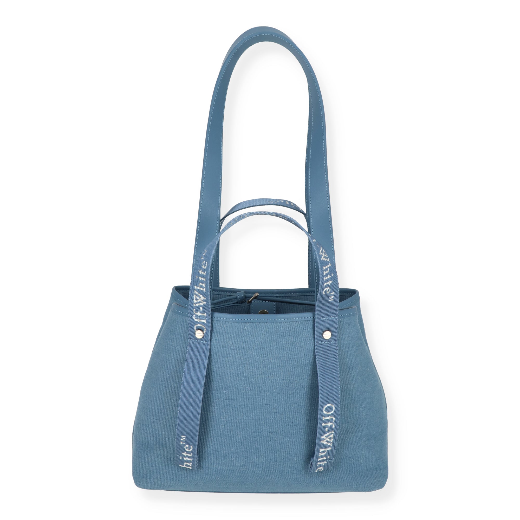 Off White Womens Light Blue Tote