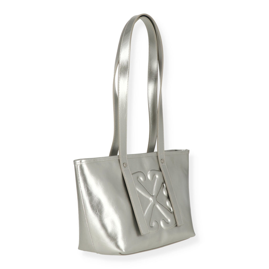 Off White Womens Silver Tote