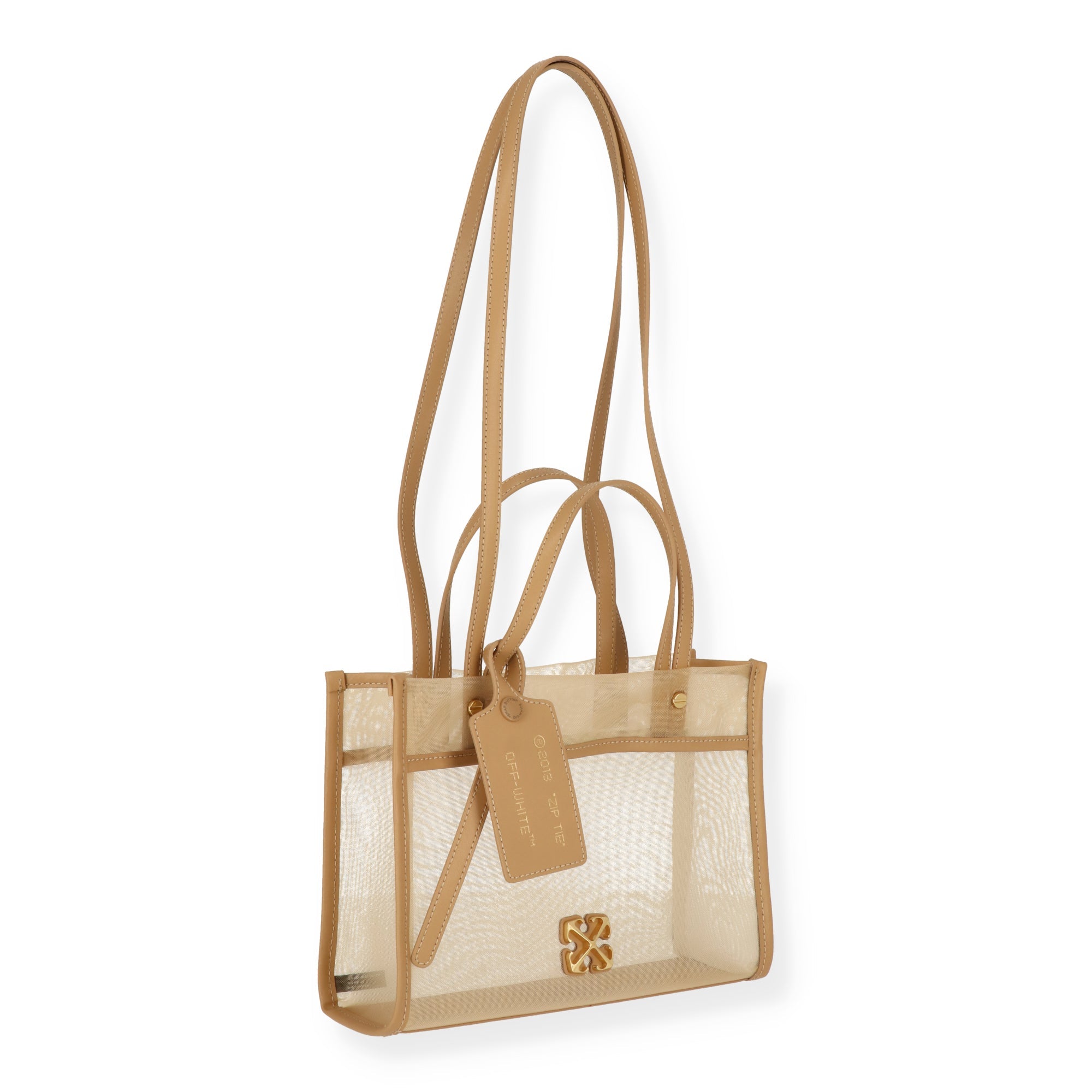 Off White Womens Natural Tote