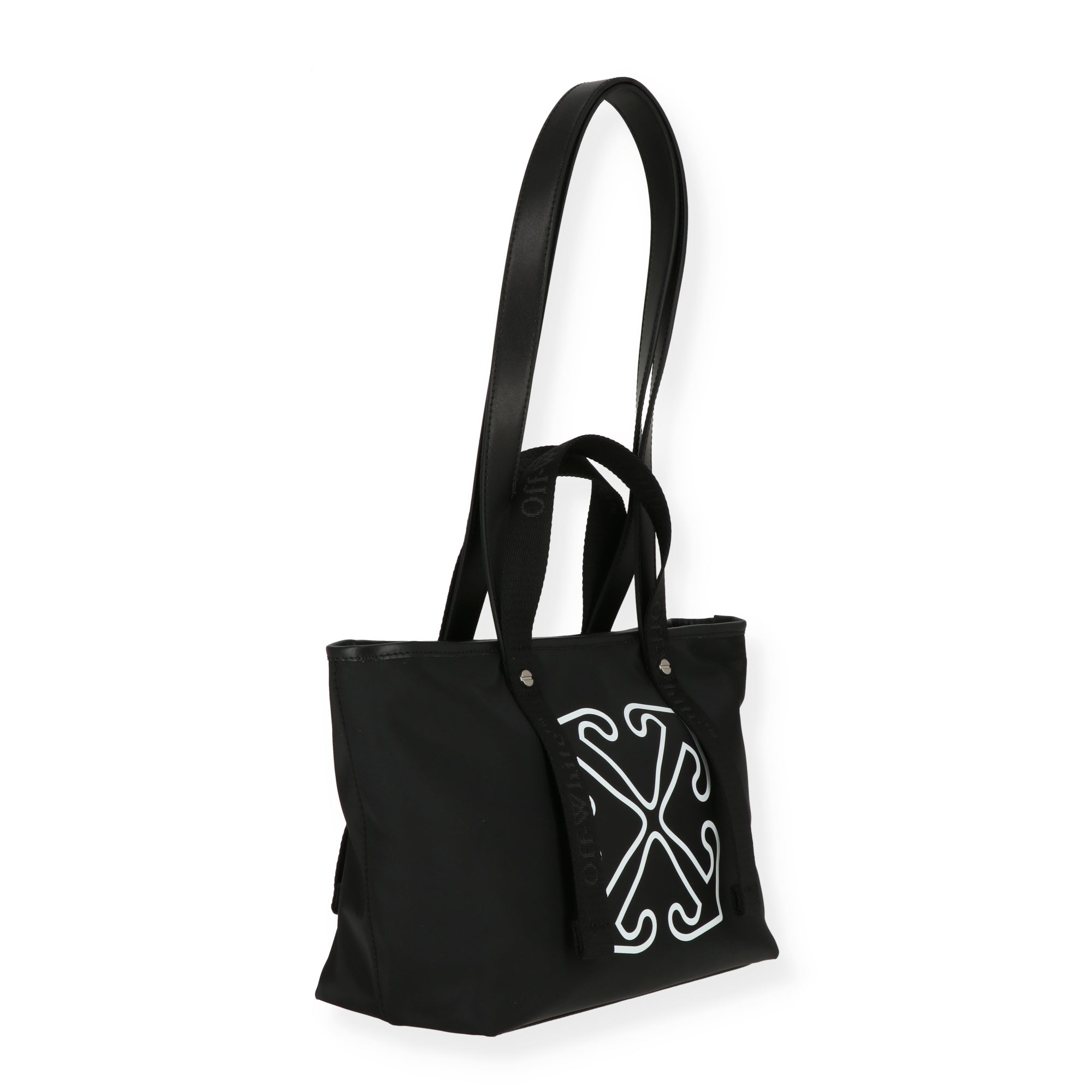 Off White Womens Black Tote