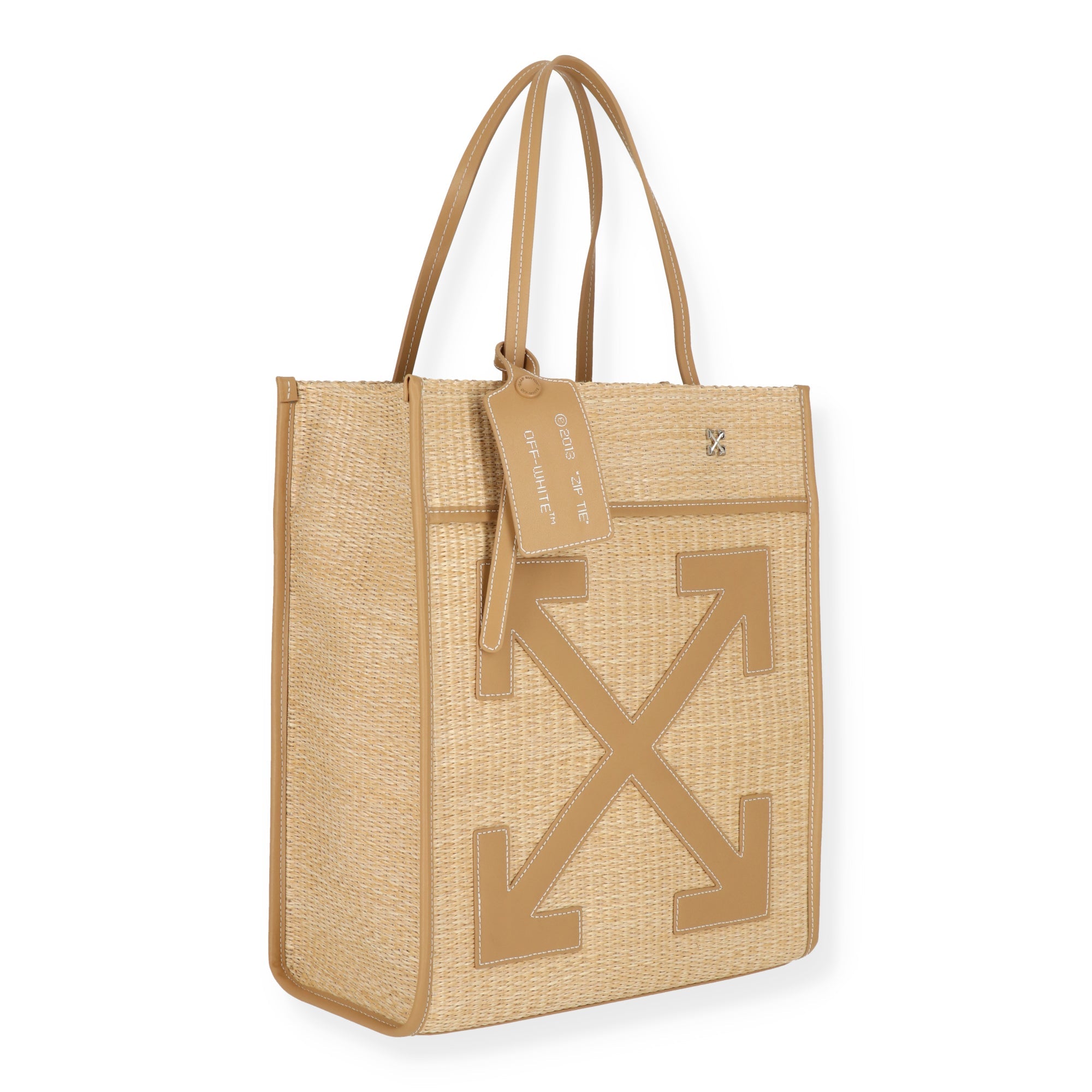 Off White Womens Natural Tote