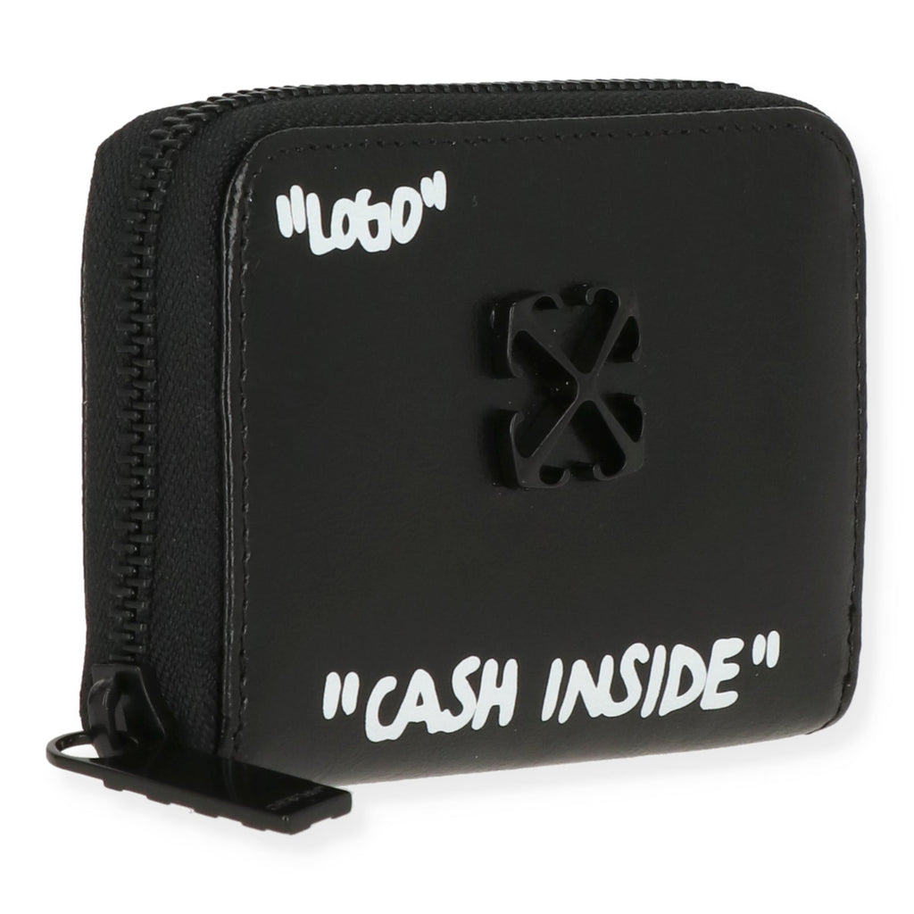 Off White Womens Black Wallet