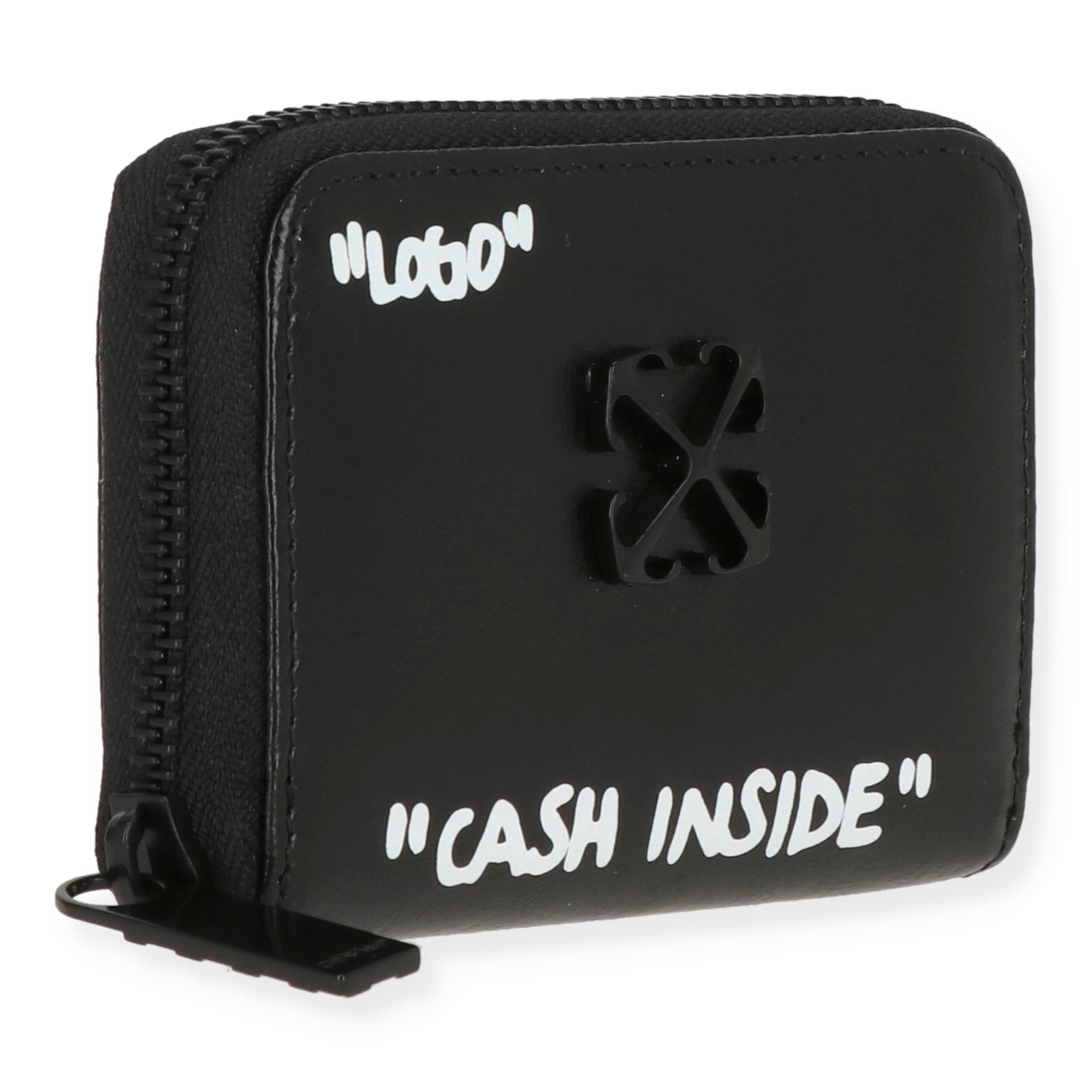 Off White Womens Black Wallet
