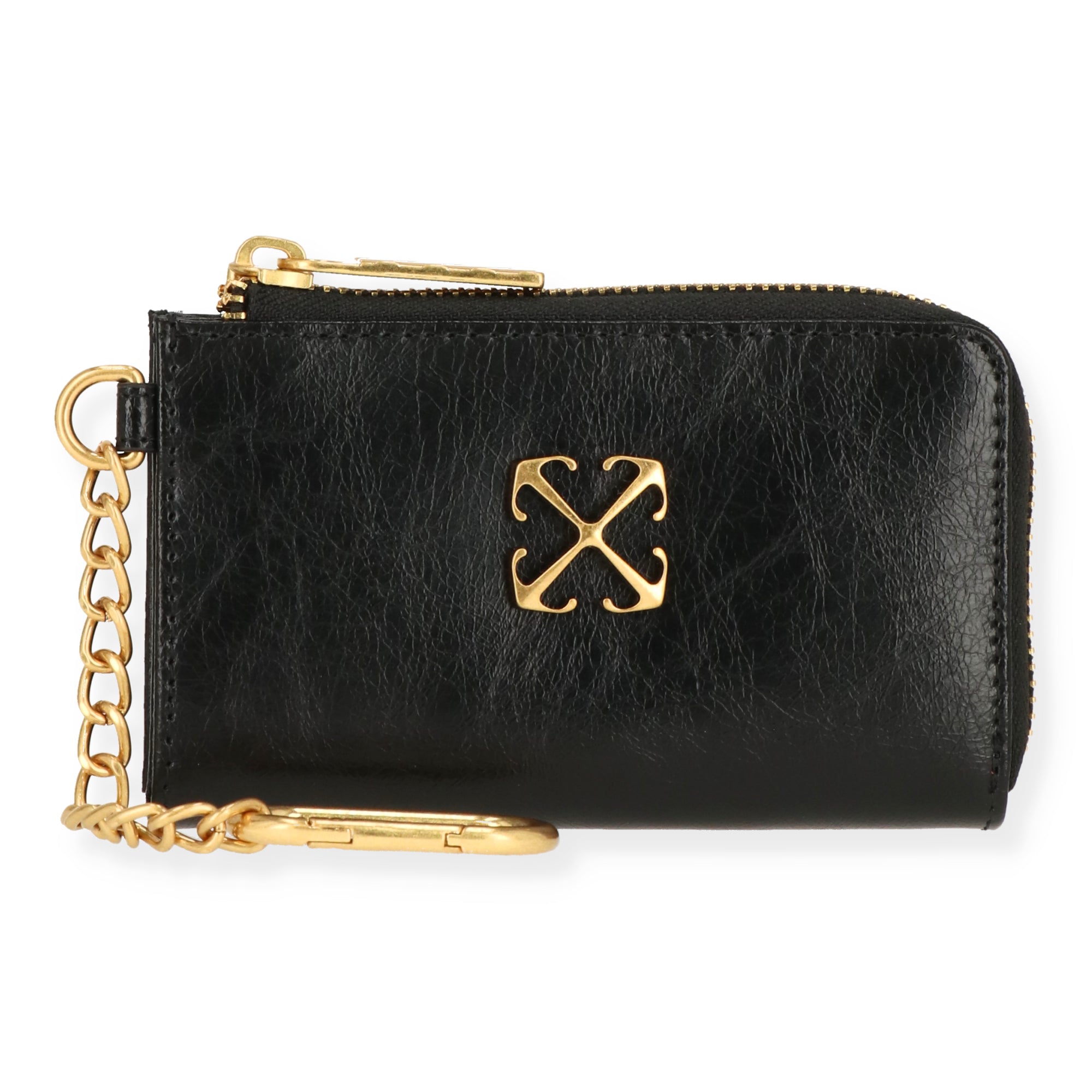 Off White Womens Black Wallet