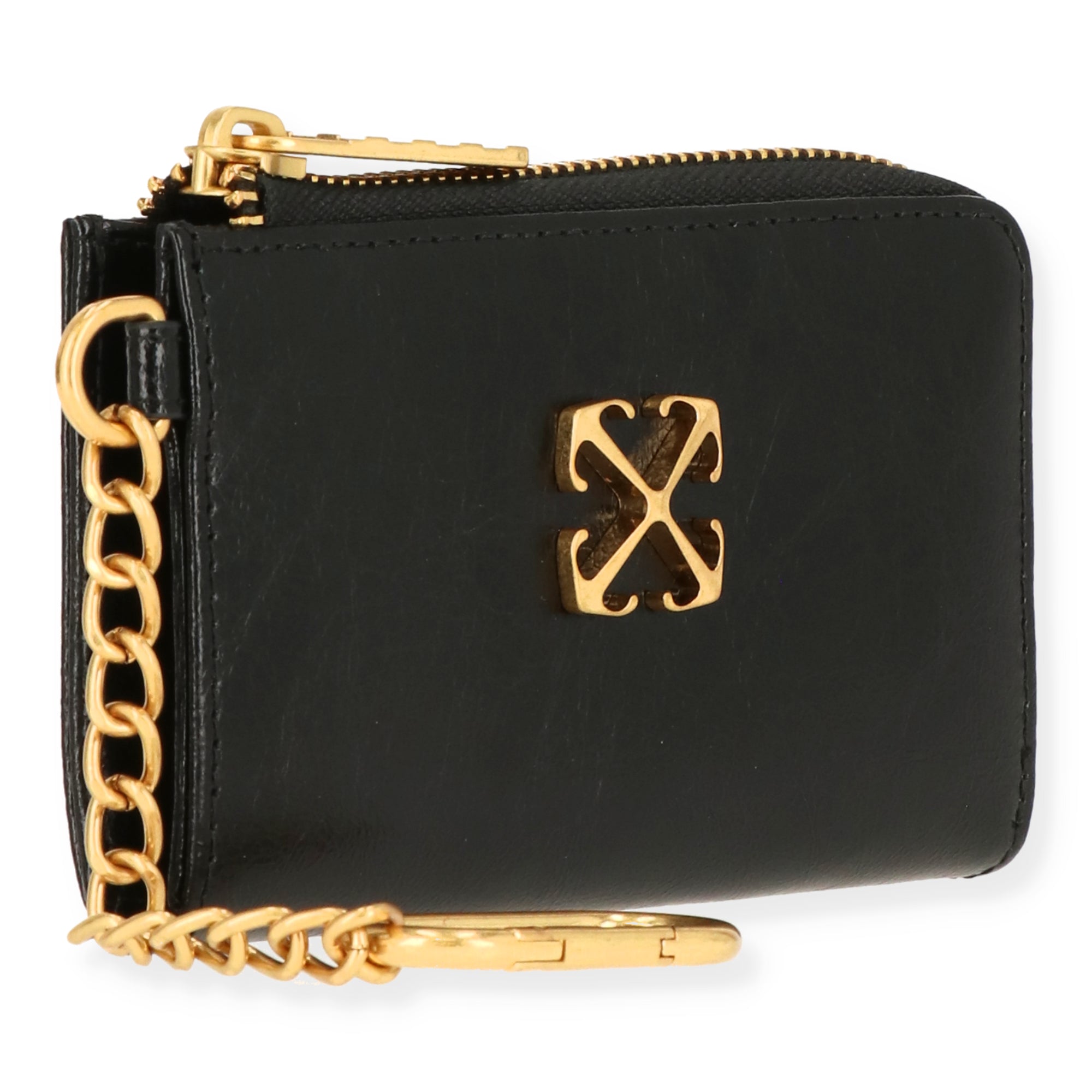 Off White Womens Black Wallet