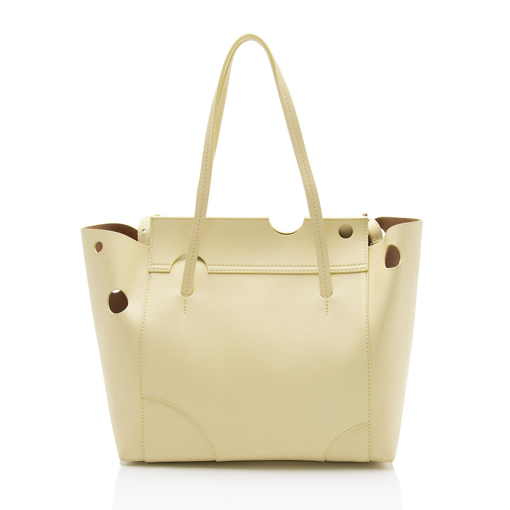 Off-White Leather Burrow 38 Tote
