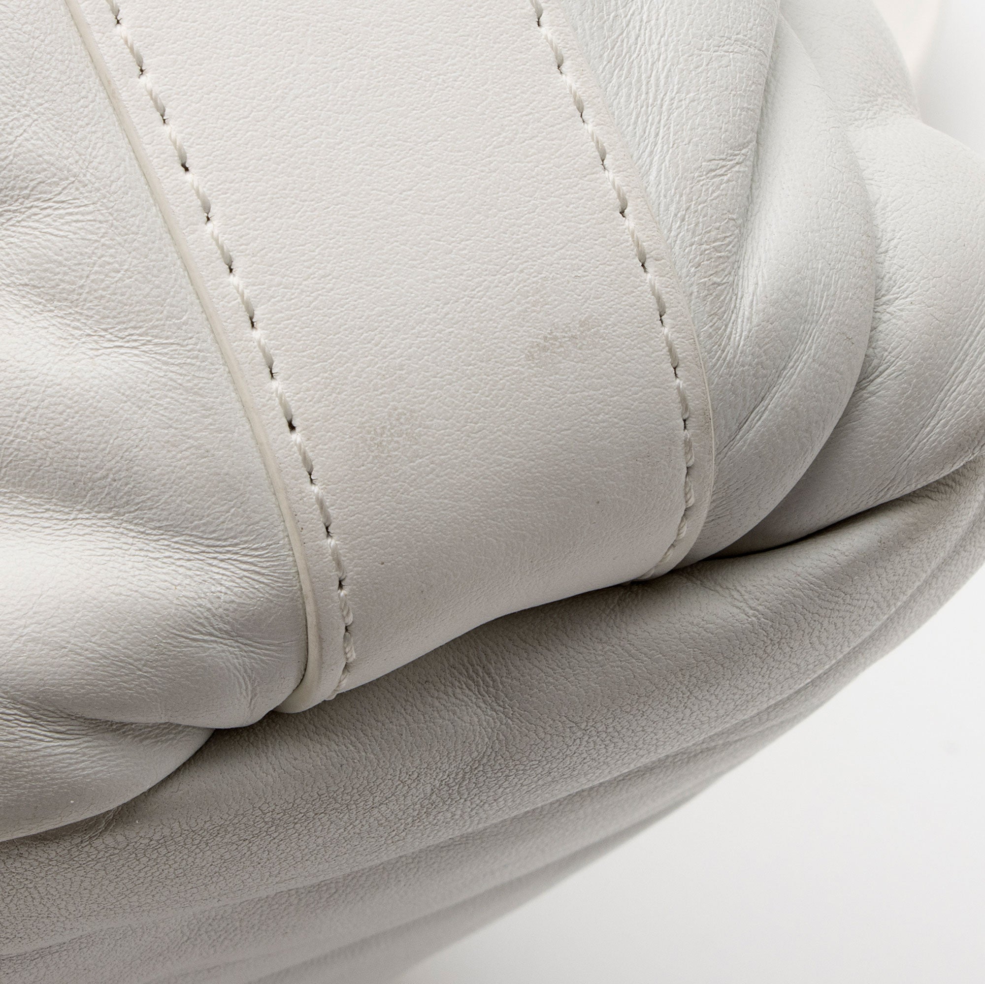 Off-White Leather Nailed Zipped Tote