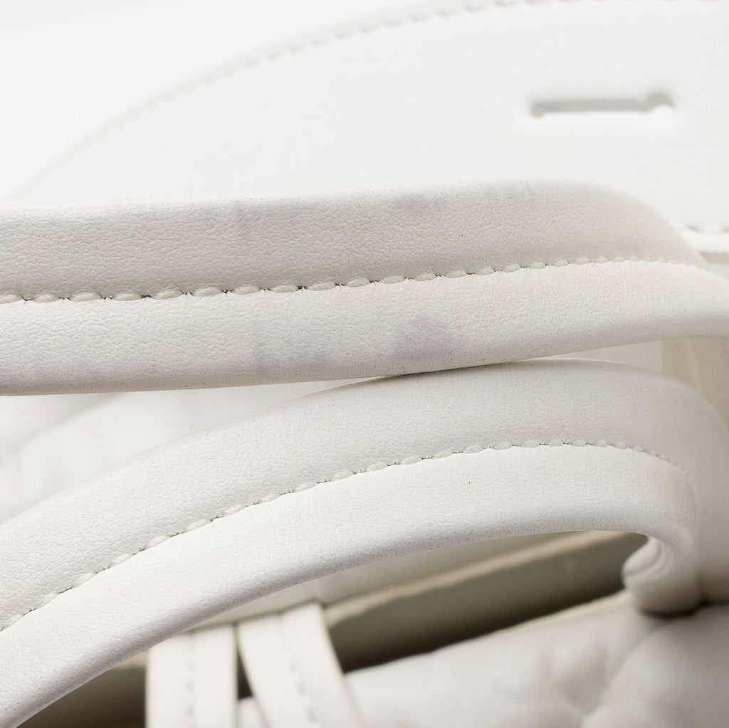 Off-White Leather Nailed Zipped Tote