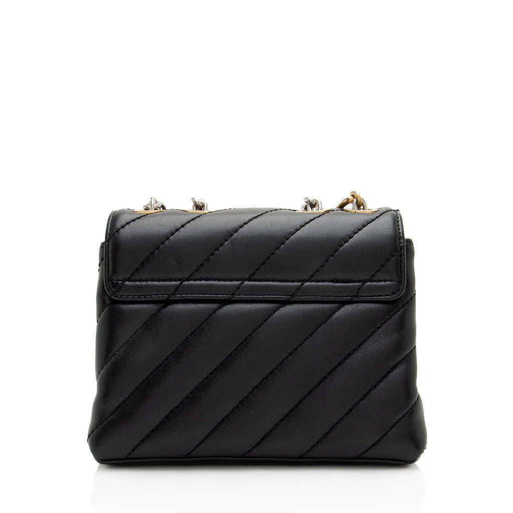 Off-White Quilted Leather Jackhammer 19 Chain Shoulder Bag